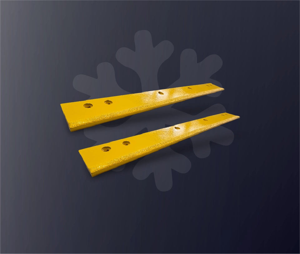 SENTHAI carbide snow plow blade photographed on a neutral background