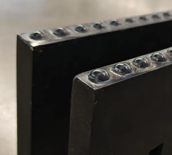Detail of the insert layout on a packed ice carbide kit