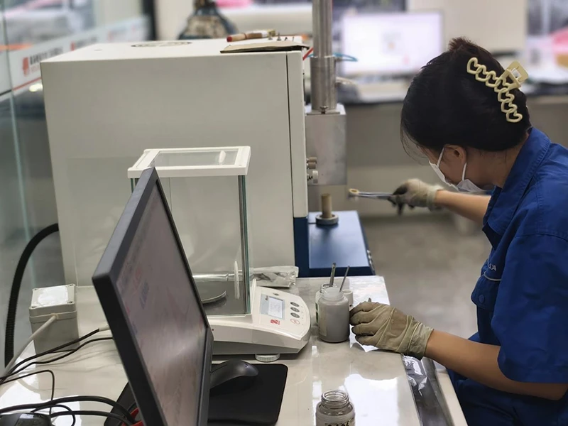Blade assembly stage in the SENTHAI manufacturing process